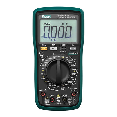 Multímetro digital FUZRR FR890C True RMS 6000 cuentas