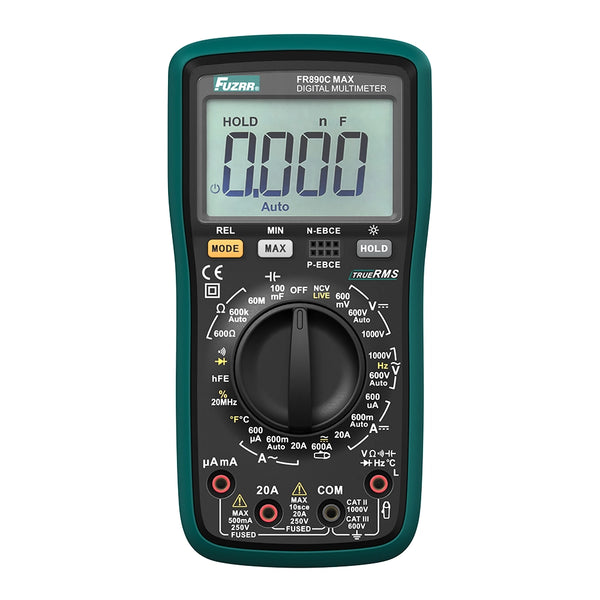 Multímetro digital FUZRR FR890C True RMS 6000 cuentas